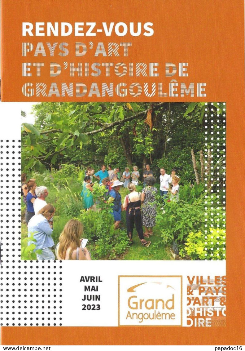 Programme - Rendez-vous Pays D'Art Et D'Histoire De GrandAngoulême -  Avril-mai-juin 2023 [Angoulême] - Programmes