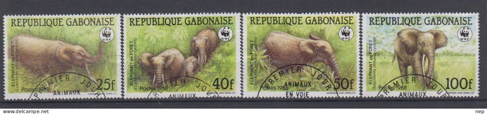 W.W.F. - 1988 (REP. GABON) - Nr 061 - Gest/Obl/Us - Usati