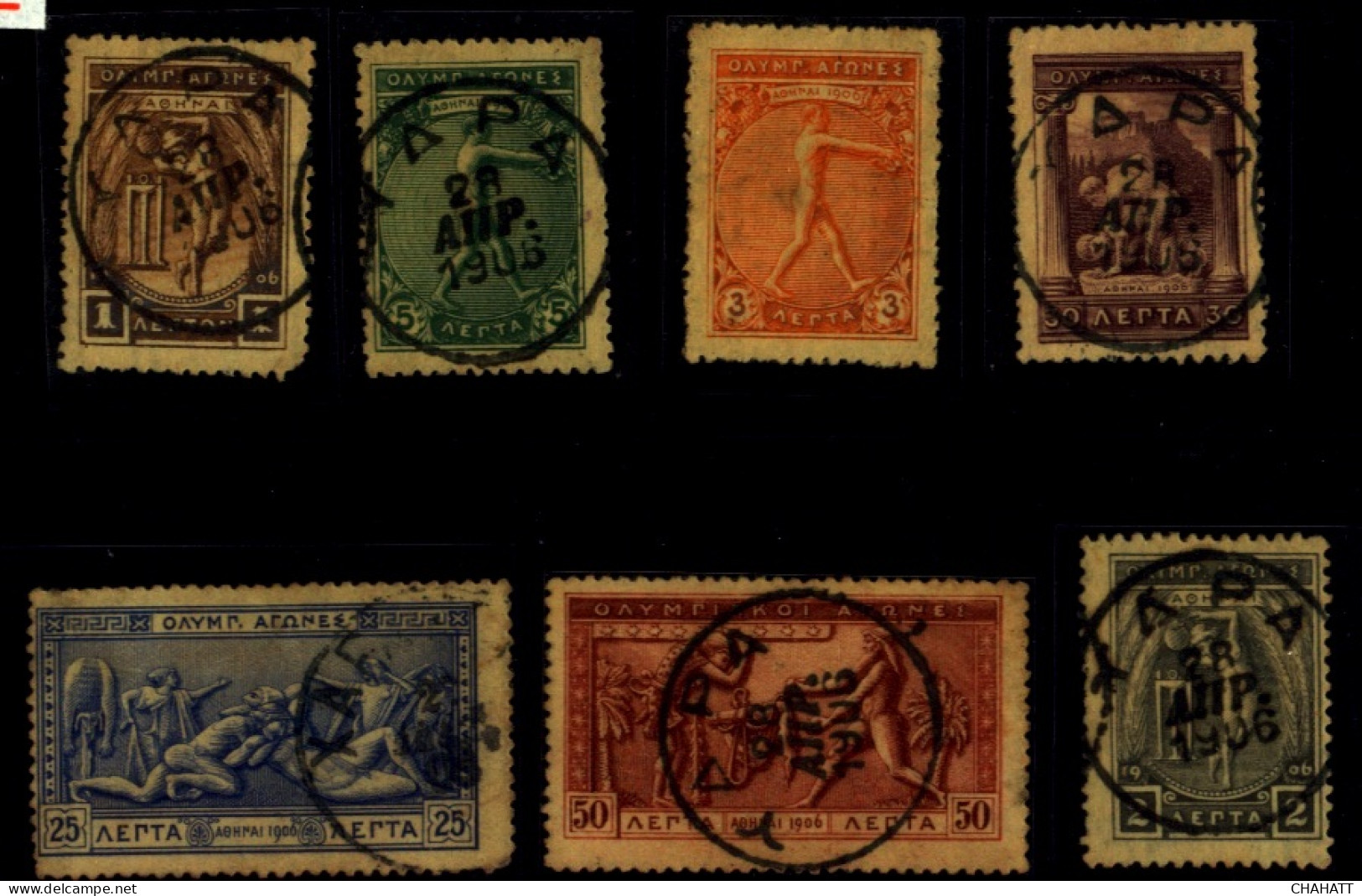OLYMPICS-1896-ATHENS- GREECE- LOT OF 11 FINE USED -A5-104