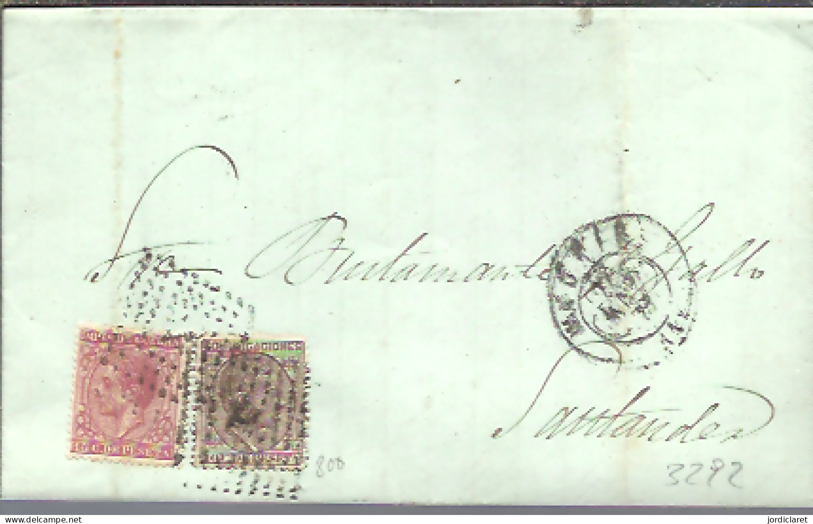 CARTA  1879  MADRID A SANTANDER - Lettres & Documents