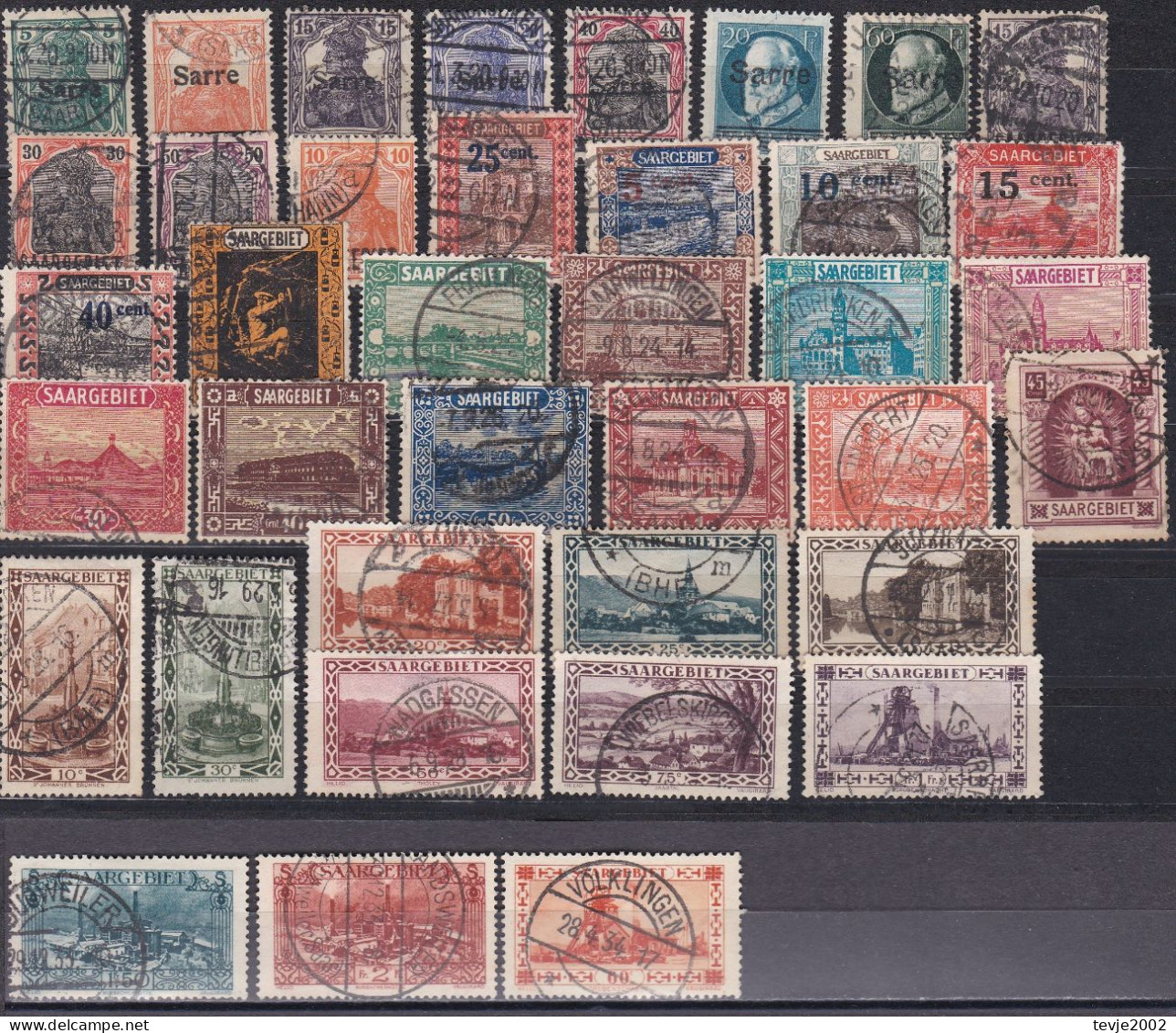 Saargebiet Sarre - Lot Ab Mi.Nr. 4 - Gestempelt Used - Collections, Lots & Series