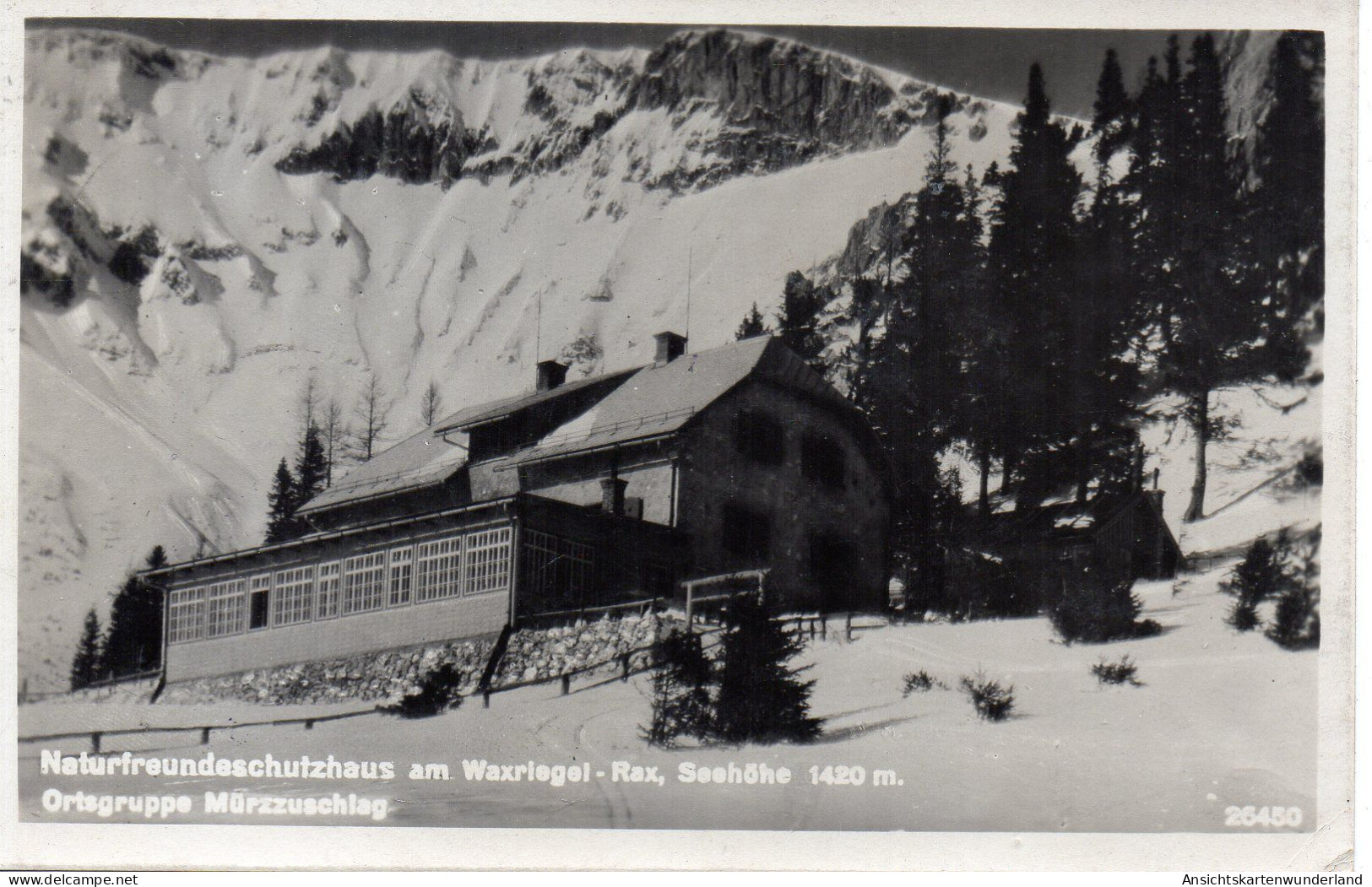 Naturfreundeschutzhaus Am Waxriegel 1931 (12804) - Raxgebiet