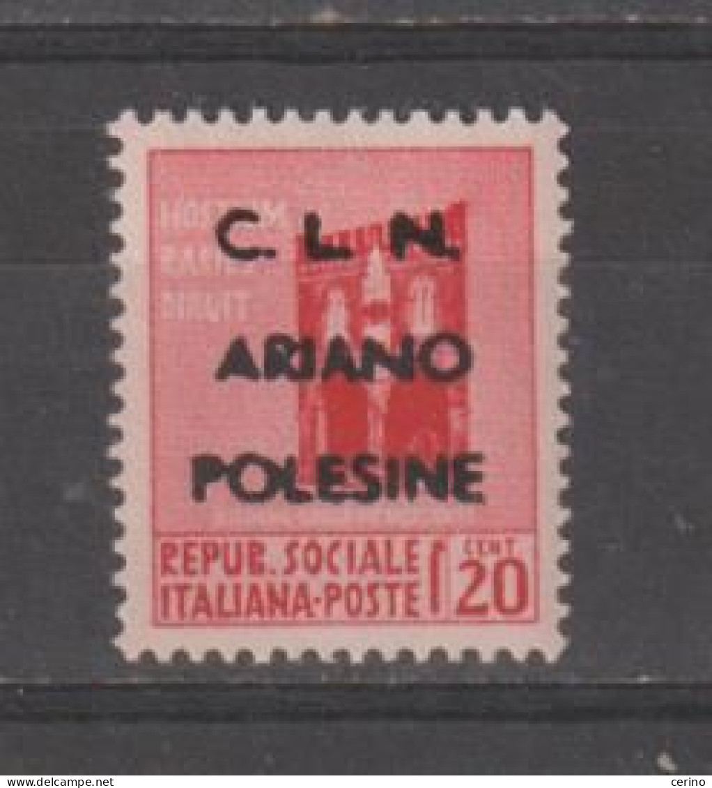 C.L.N.- ARIANO  POLESINE :  MONUMENTI  DISTRUTTI  -  20 C. ROSA  N. - National Liberation Committee (CLN)