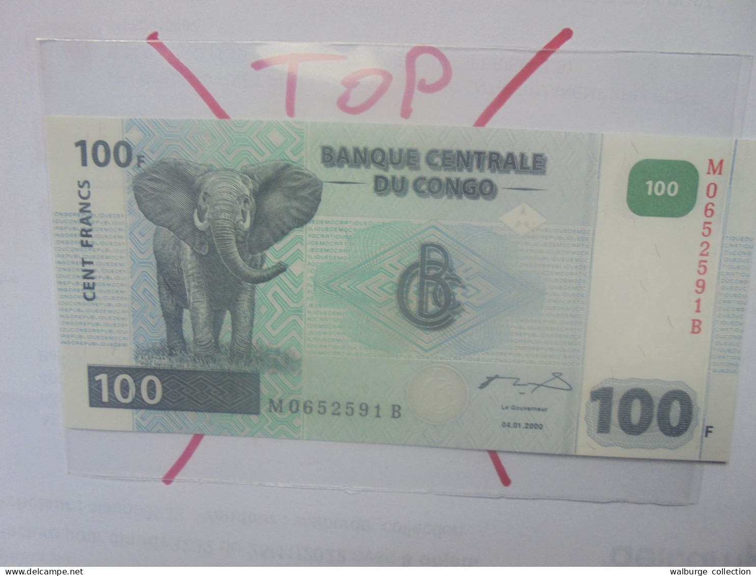 CONGO 100 FRANCS 2000 NEUF (B.29) - Democratische Republiek Congo & Zaire