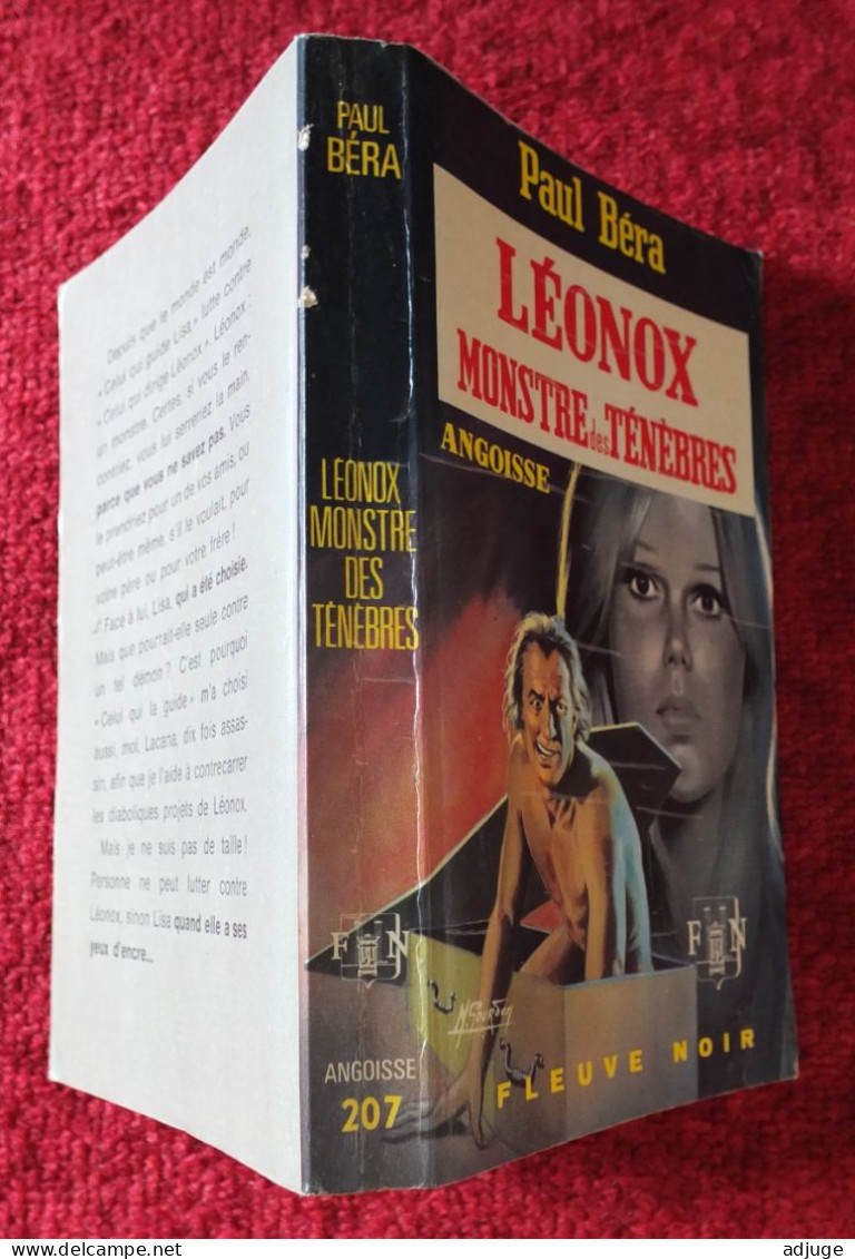 Paul BÉRA - LÉONOX Monstre Des Ténèbres - Fleuve Noir ANGOISSE  - N°207 _ EO 1971_  Michel Gourdon*TOP ** - Fleuve Noir