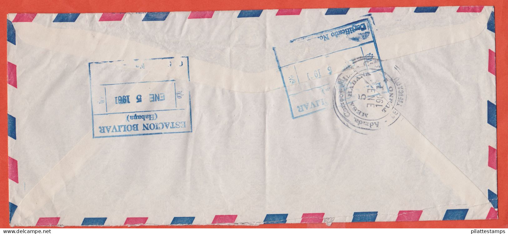 CUBA LETTRE RECOMMANDEE DE 1961 POUR PARIS FRANCE - Cartas & Documentos