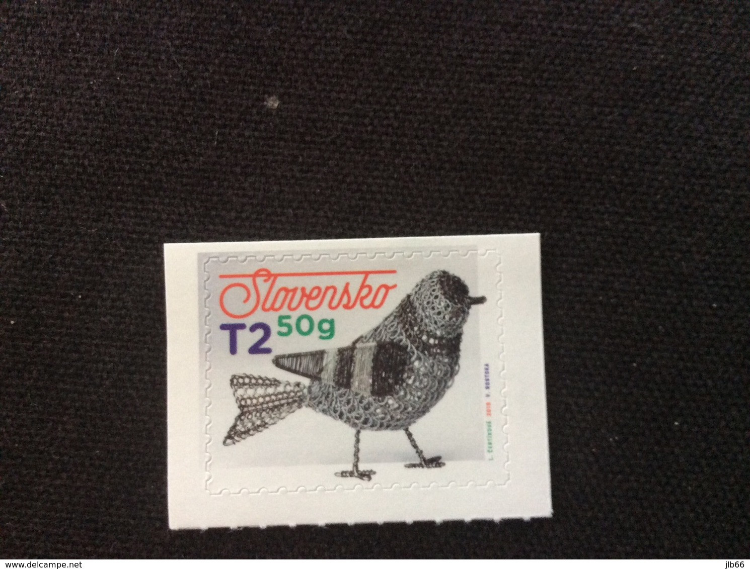 Slovaquie 2019 PAQUES YT 760 Auto Adhésif ** Oiseau En Fer Blanc Ferblanterie Traditionnelle - Ungebraucht