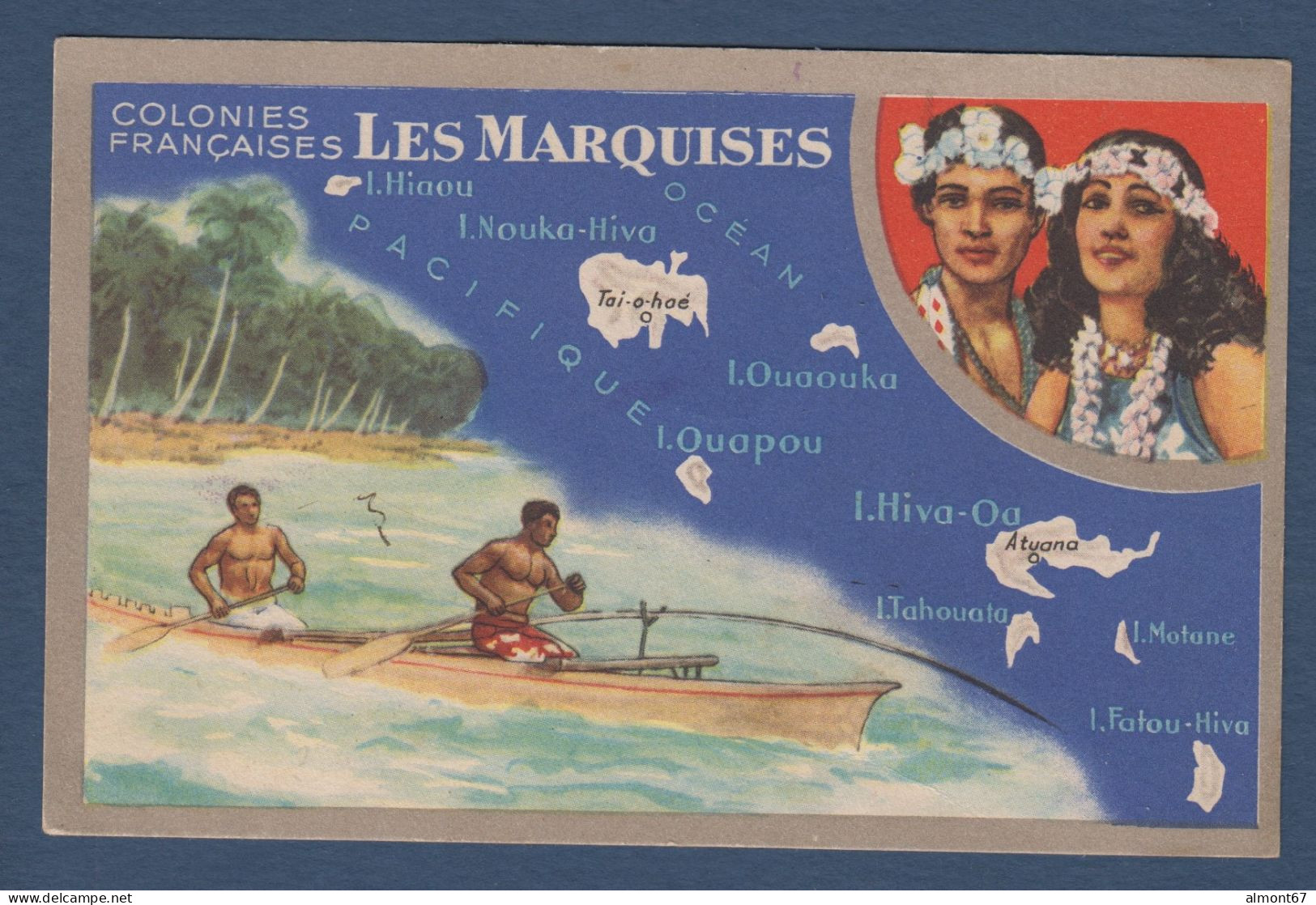 Les MARQUISES - Au Dos Pub Lion Noir - Polynésie Française