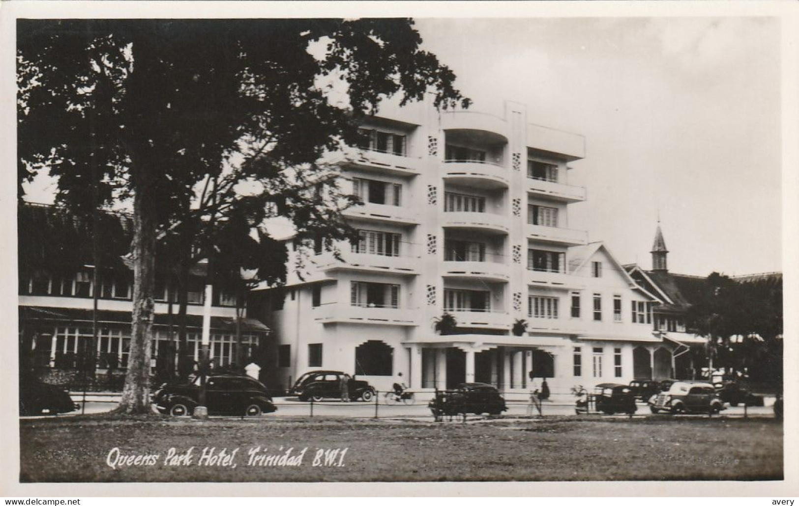 Trinidad, B. W. I. Queen's Park Hotel  Real Photograph Post Card - Trinidad