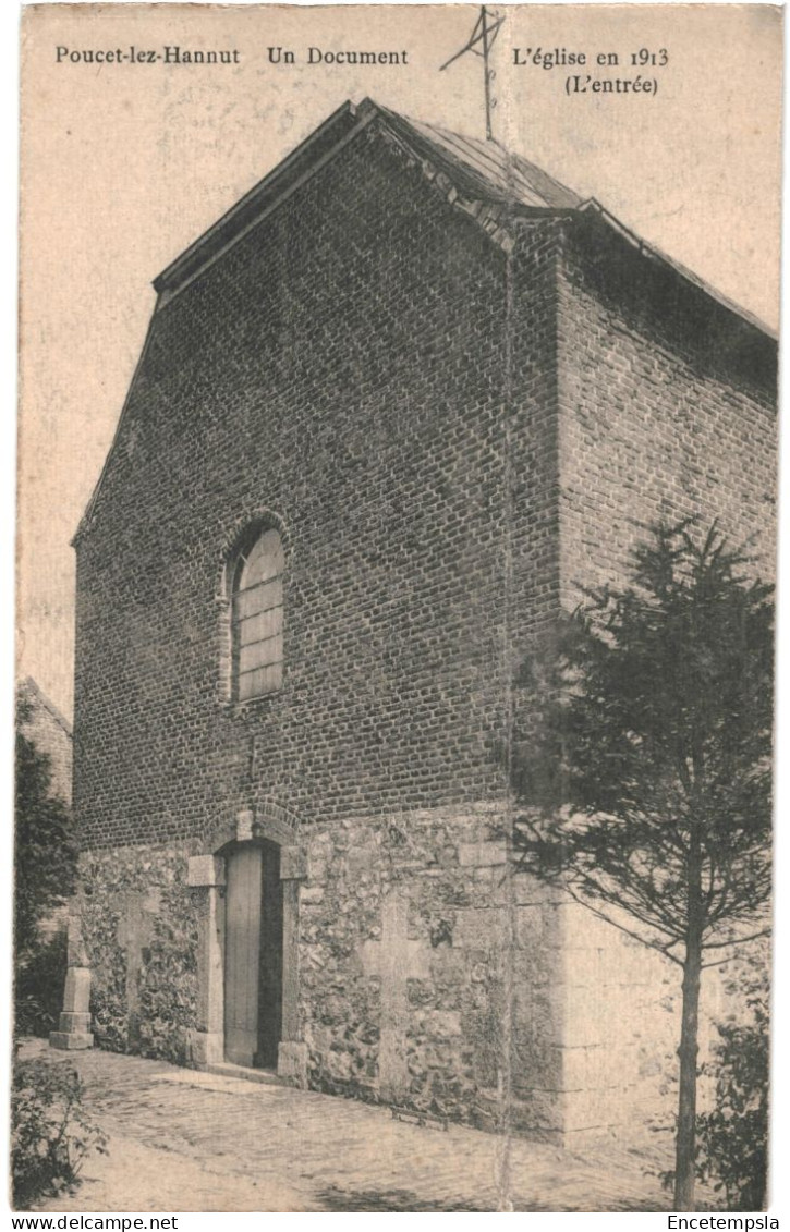 CPA Carte Postale Belgique Poucet Lez Hannut Eglise En 1913      VM66561ok - Hannuit