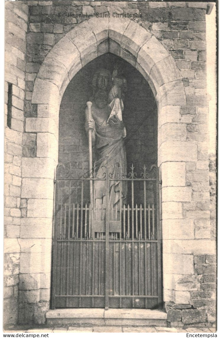 CPA Carte Postale Belgique Hannut Statue  De Saint Christophe   1910  VM66562 - Hannut