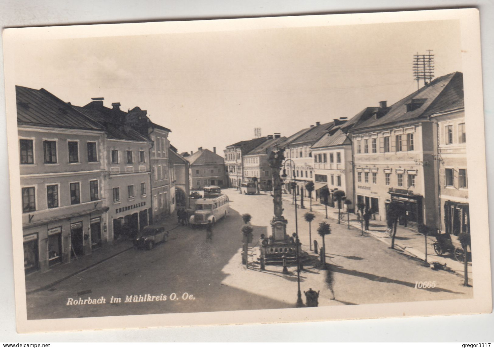 C7615) ROHRBACH Im MÜHLKREIS - Mit Altem BUS U. AUTO M. Drogerie U. Dem Geschäft EBERSTALLER - Rohrbach