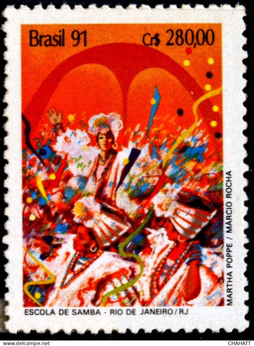 CELEBRATIONS- CARNIVAL- BRASIL 91- MNH-A5-110 - Carnaval