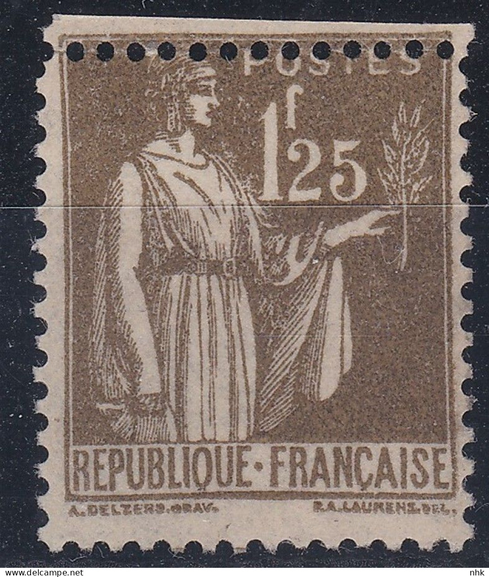V8283 Variétés :  N° 287 Type Paix Piquage à Cheval ** - Unused Stamps