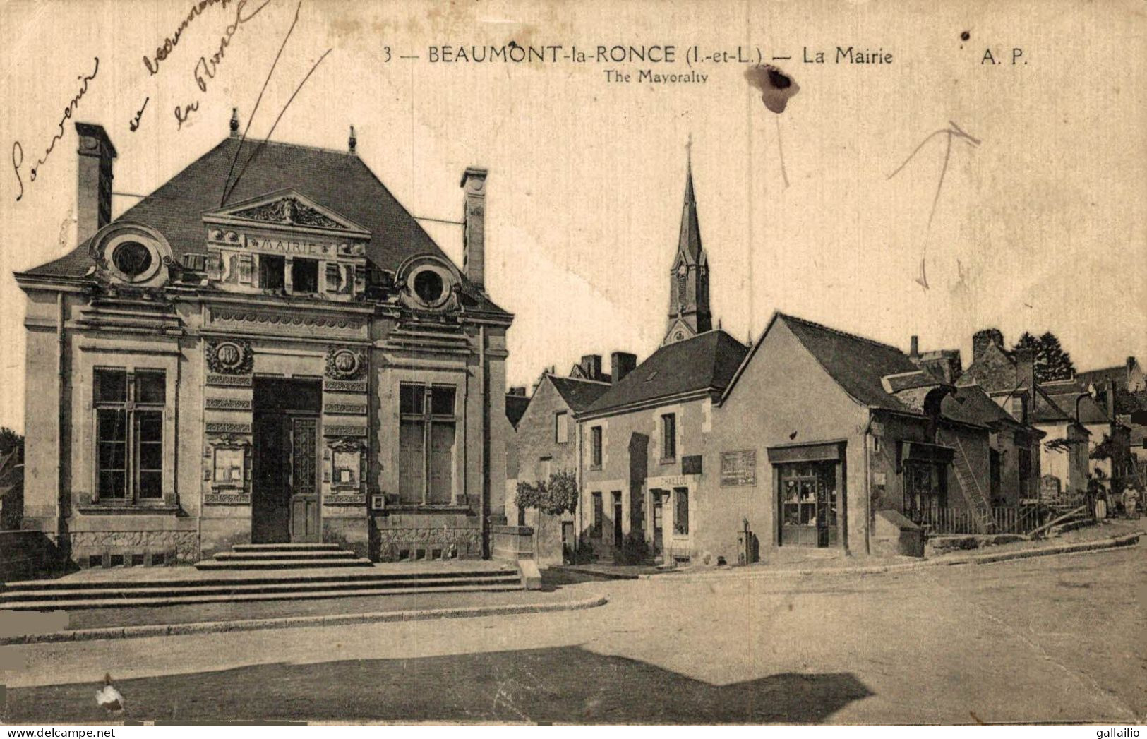 BEAUMONT LA RONCE LA MAIRIE - Beaumont-la-Ronce