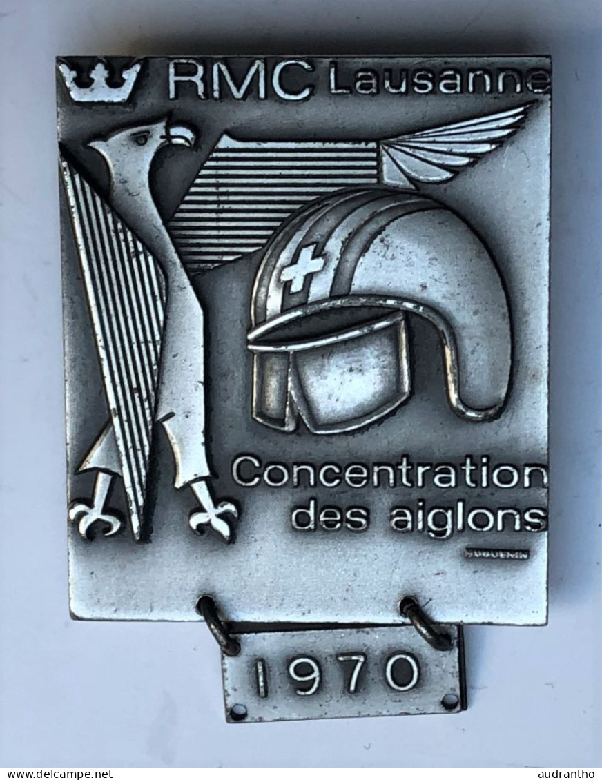 Insigne Broche De 1970 - Moto Club RMC Lausanne Concentration Des Aiglons - Badge - Moto