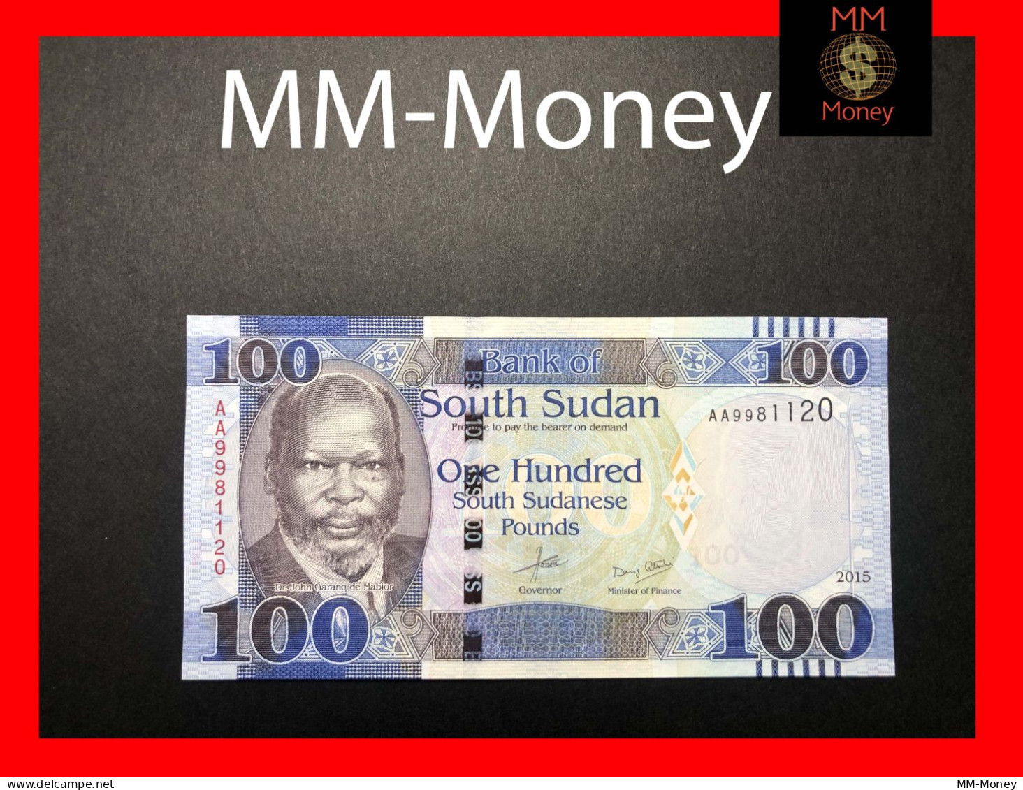 SOUTH SUDAN   100  £  2011  P.  10  *scarce*       UNC - Südsudan