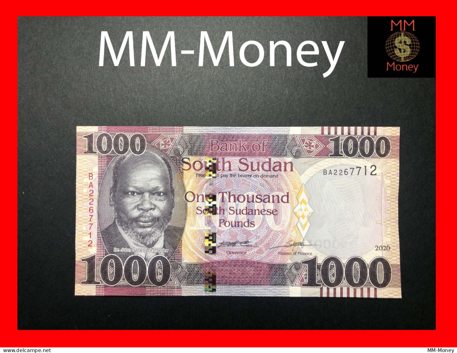 SOUTH SUDAN   1.000   1000  £  2020  P.  17      UNC - Zuid-Soedan