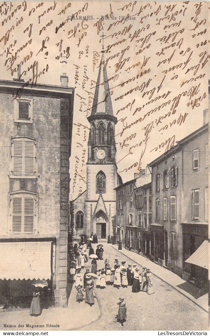 FRANCE - 88 - CHARMES - Rue De L'église - Carte Postale Ancienne - Charmes