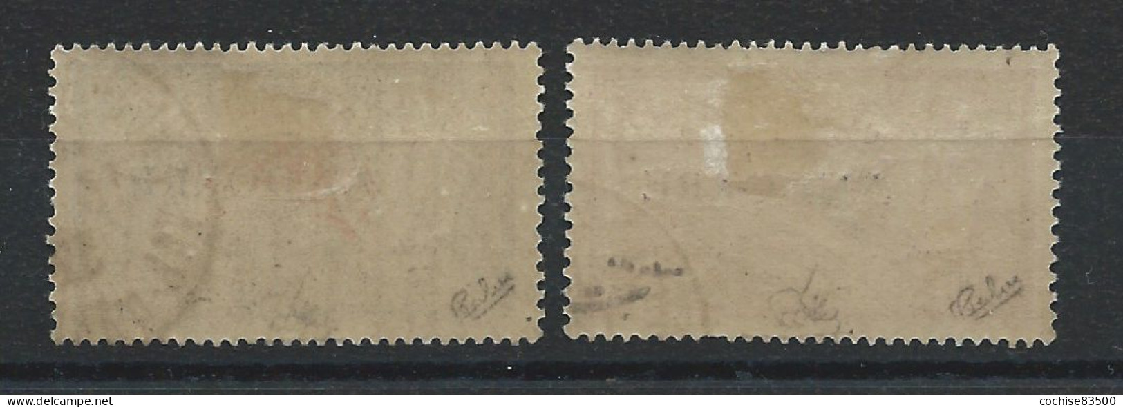 Andorre N°22/23 Obl (FU) 1931 - Timbres Français Surchargé - Avec Certificat Et Signé - Gebraucht