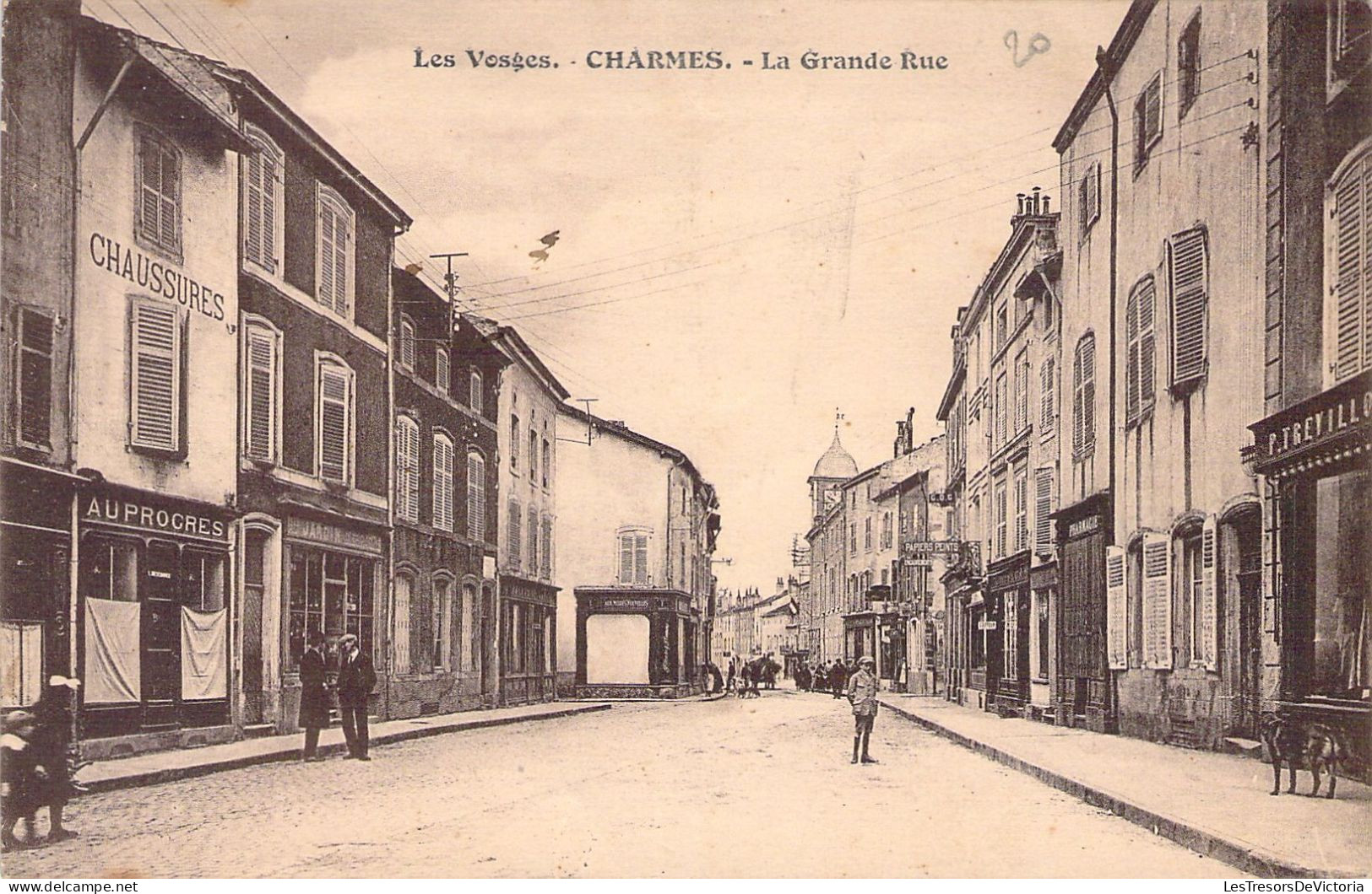 FRANCE - 88 - CHARMES - La Grande Rue - Carte Postale Ancienne - Charmes