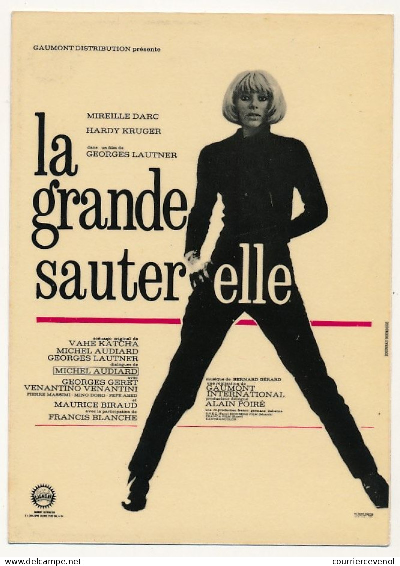 CPM - Reproduction D'affiche De Cinéma - La Grande Sauterelle (Mireille Darc) - Publicidad