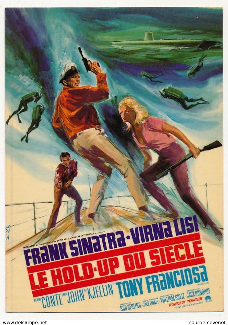 CPM - Reproduction D'affiche De Cinéma - Le Hold-Up Du Siècle (Franck Sinatra - Virna Lisi) - Advertising