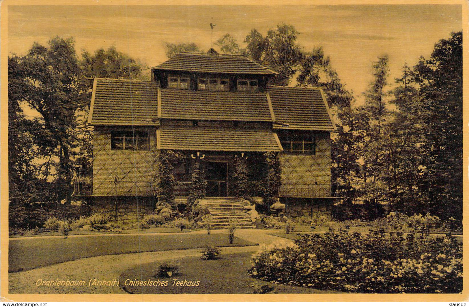 Oranienbaum (Wörlitz) - Chinesisches Teehaus Gel.1939 - Woerlitz