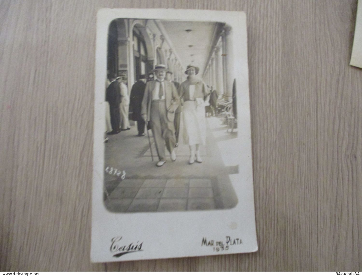 Carte Photo Argentine Argentina Caus Mar Del Plata 1935  Paypal O Out Of UE - Argentine