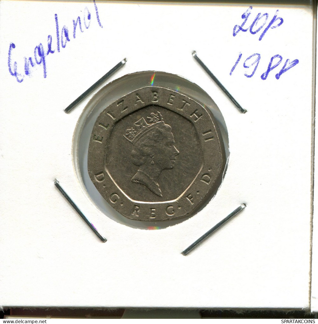 20 PENCE 1988 UK GROßBRITANNIEN GREAT BRITAIN Münze #AN583.D - 20 Pence