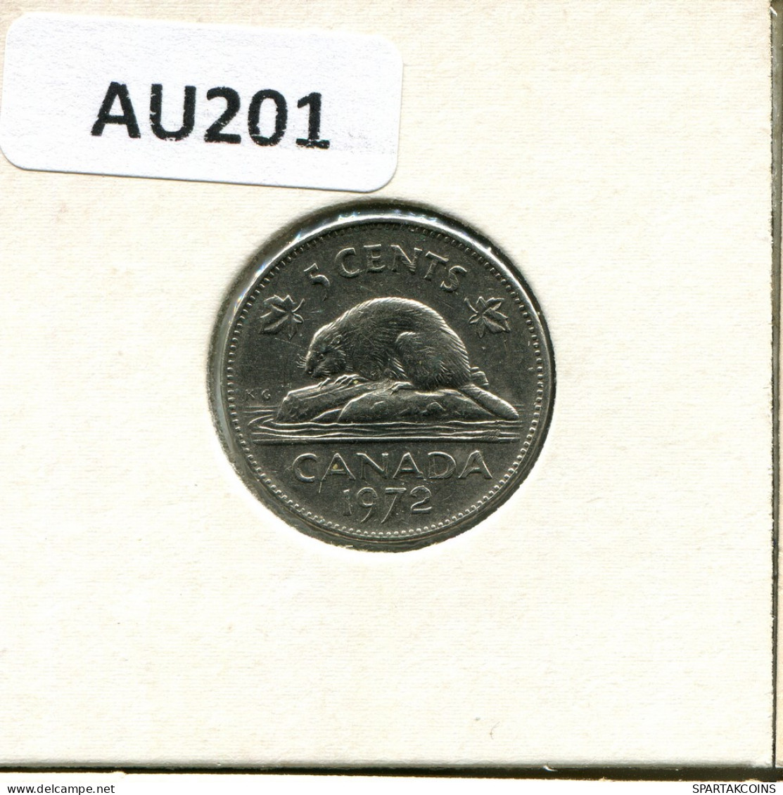5 CENT 1972 KANADA CANADA Münze #AU201.D - Canada