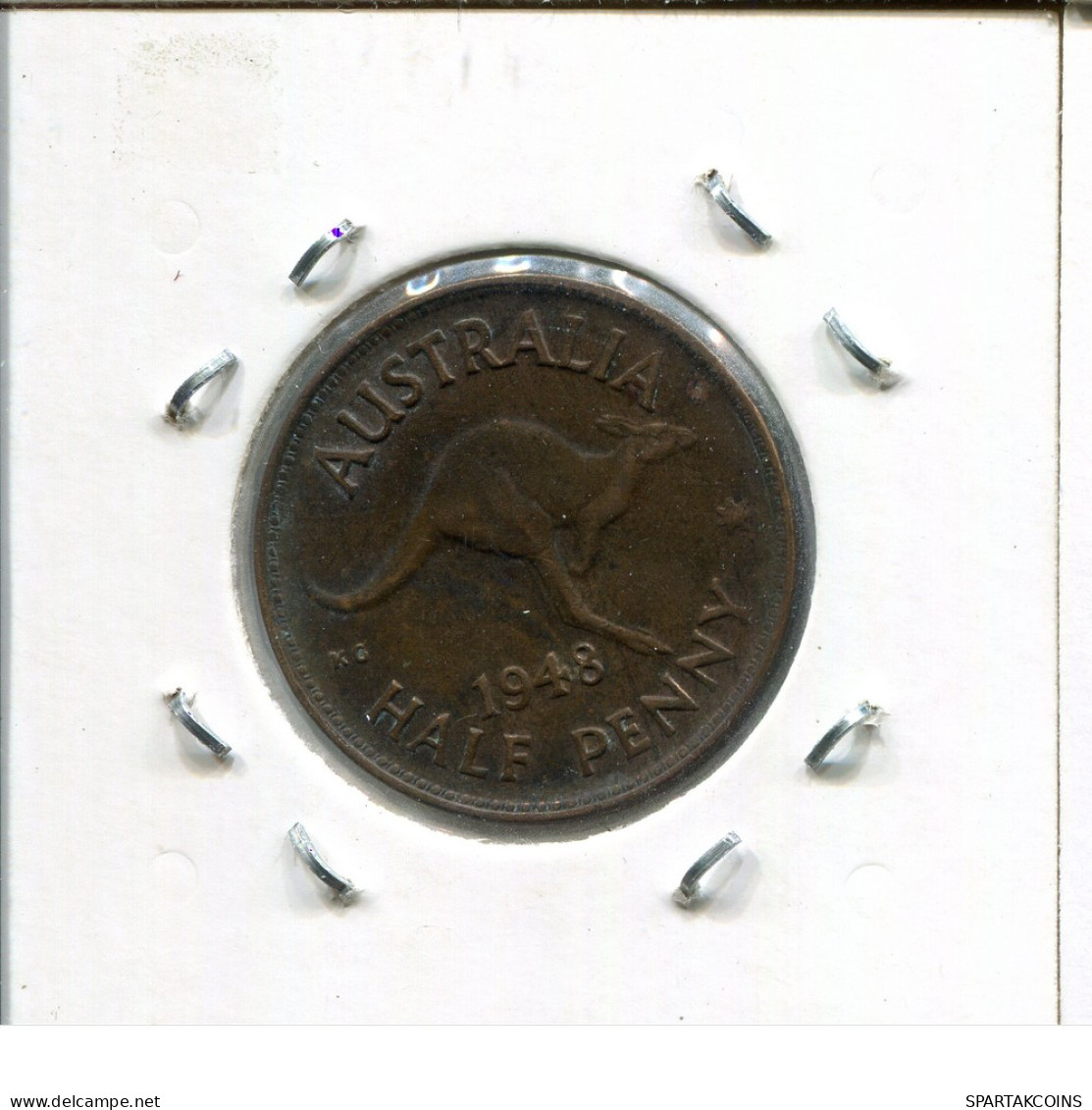 1/2 PENNY 1948 AUSTRALIEN AUSTRALIA Münze #AS248.D - ½ Penny