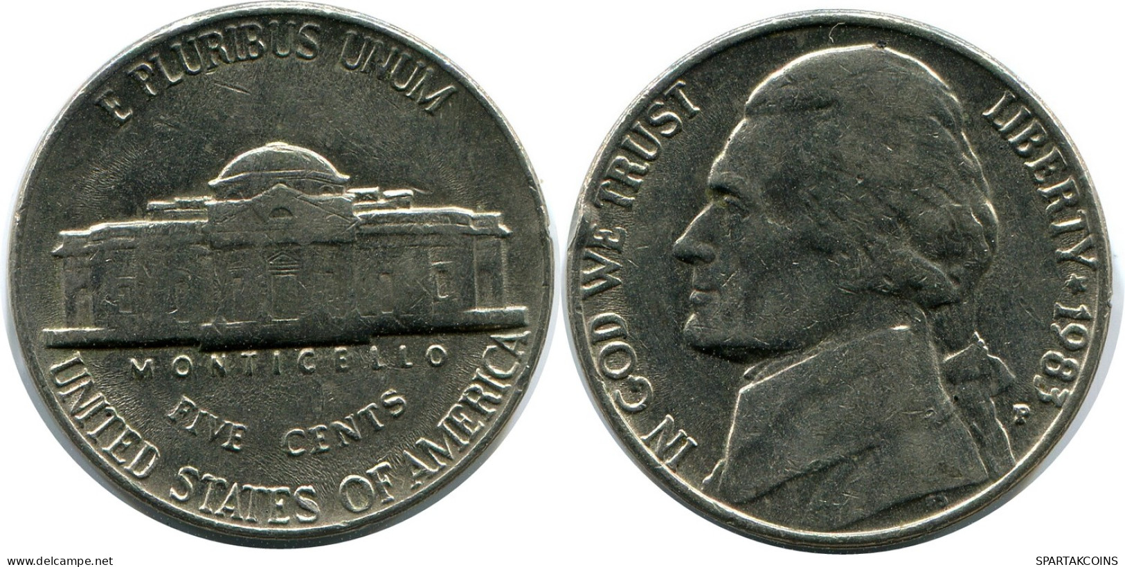 5 CENTS 1983 USA Münze #AZ260.D - E.Cents De 2, 3 & 20