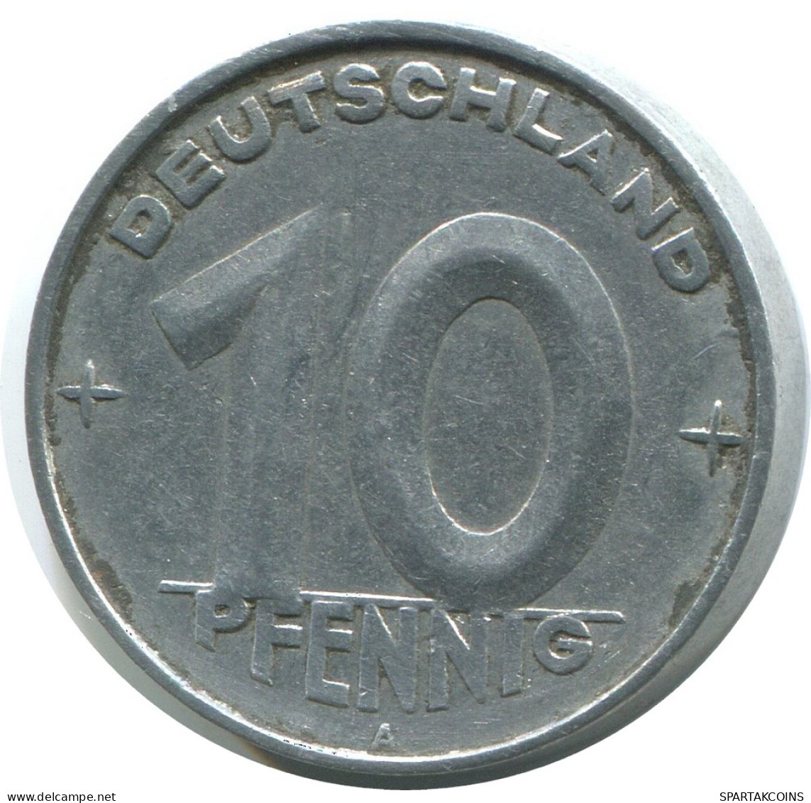 10 PFENNIG 1950 A DDR EAST DEUTSCHLAND Münze GERMANY #AE077.D - 10 Pfennig