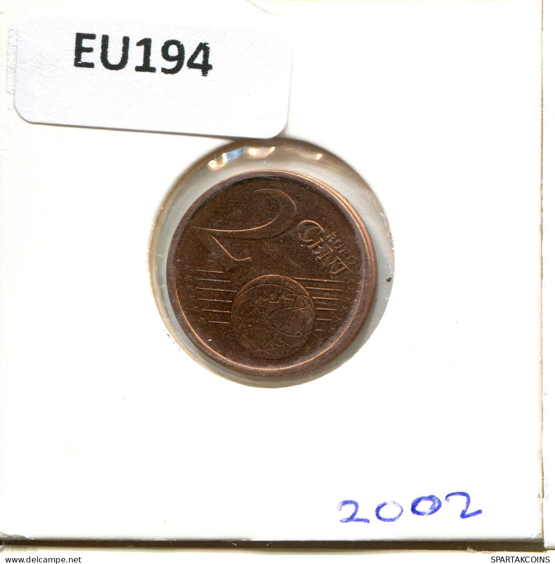 2 EURO CENTS 2002 IRLAND IRELAND Münze #EU194.D - Ireland
