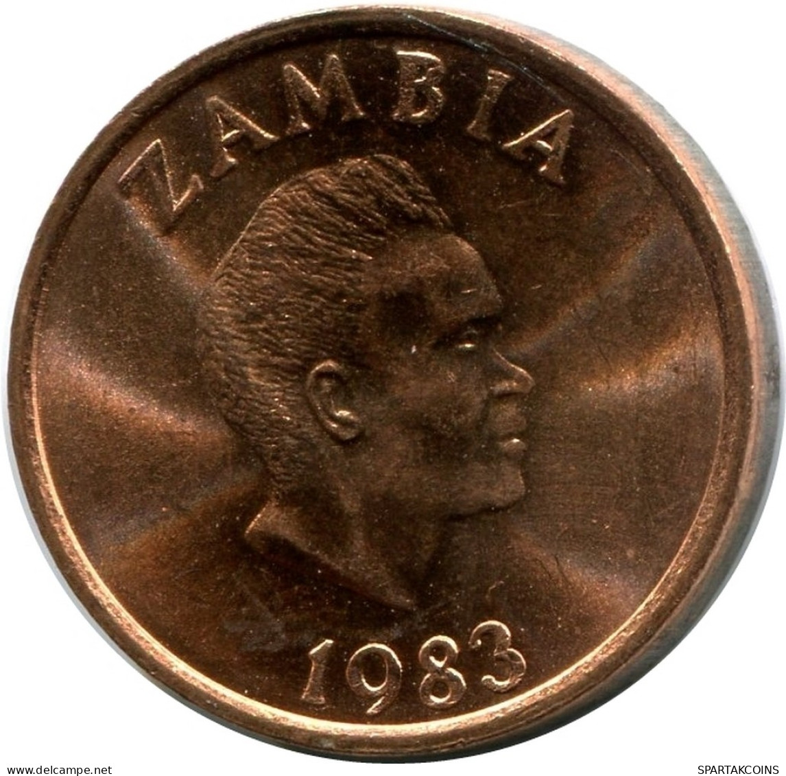 2 NGWEE 1983 SAMBIA ZAMBIA UNC Münze #M10381.D - Zambia