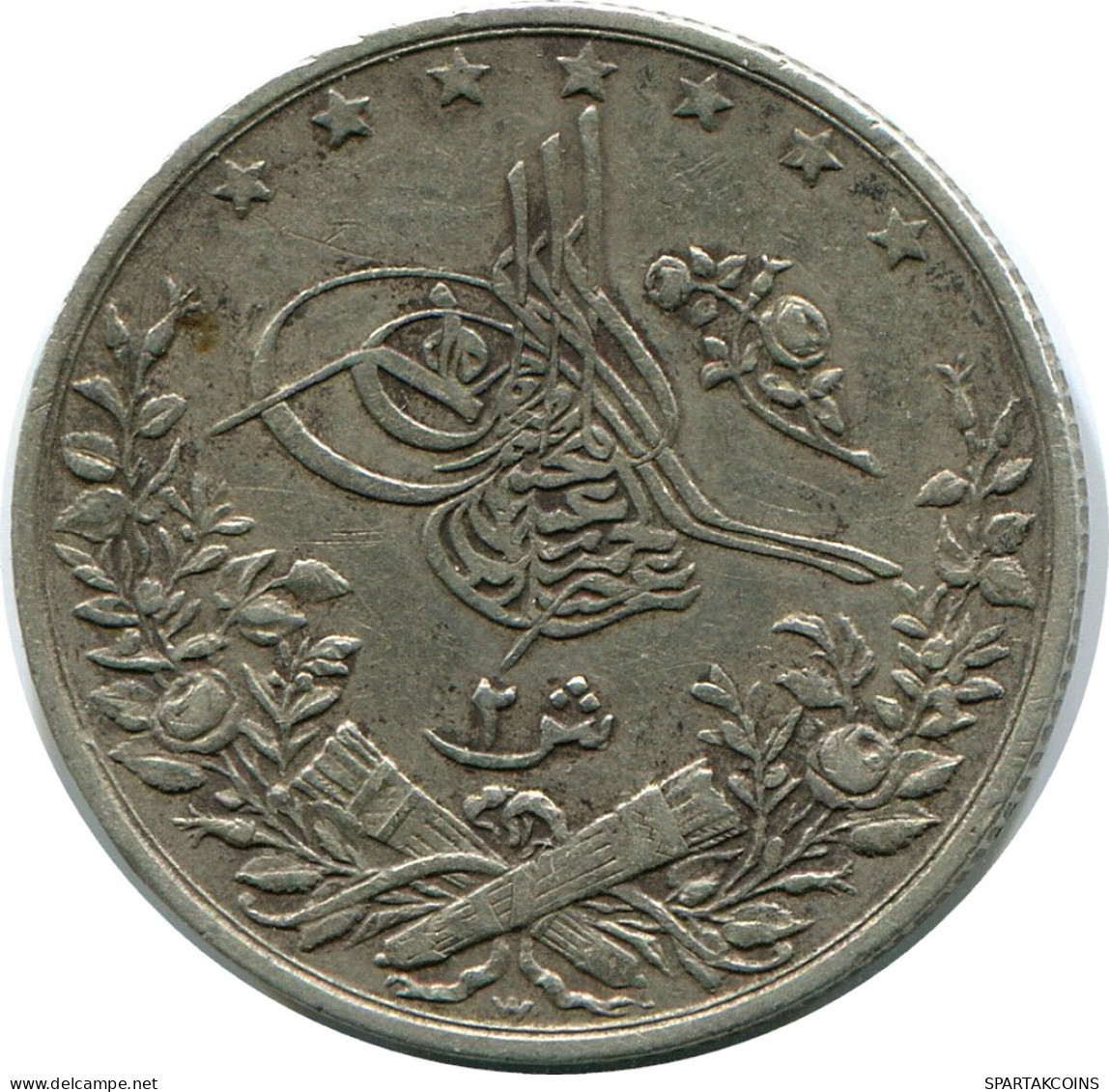 2 QIRSH 1884 ÄGYPTEN EGYPT Islamisch Münze #AH261.10.D - Egypt