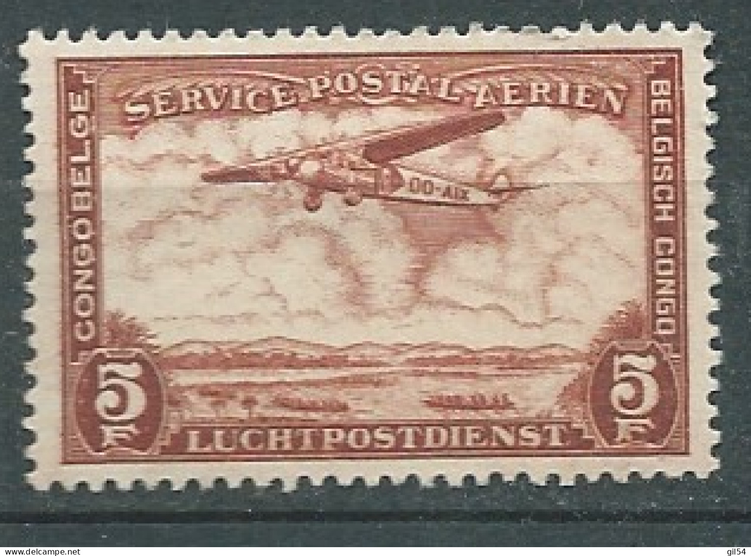 Congo Belge - Poste Aérienne    - Yvert N° 12 *   - AI 33711 - Ongebruikt