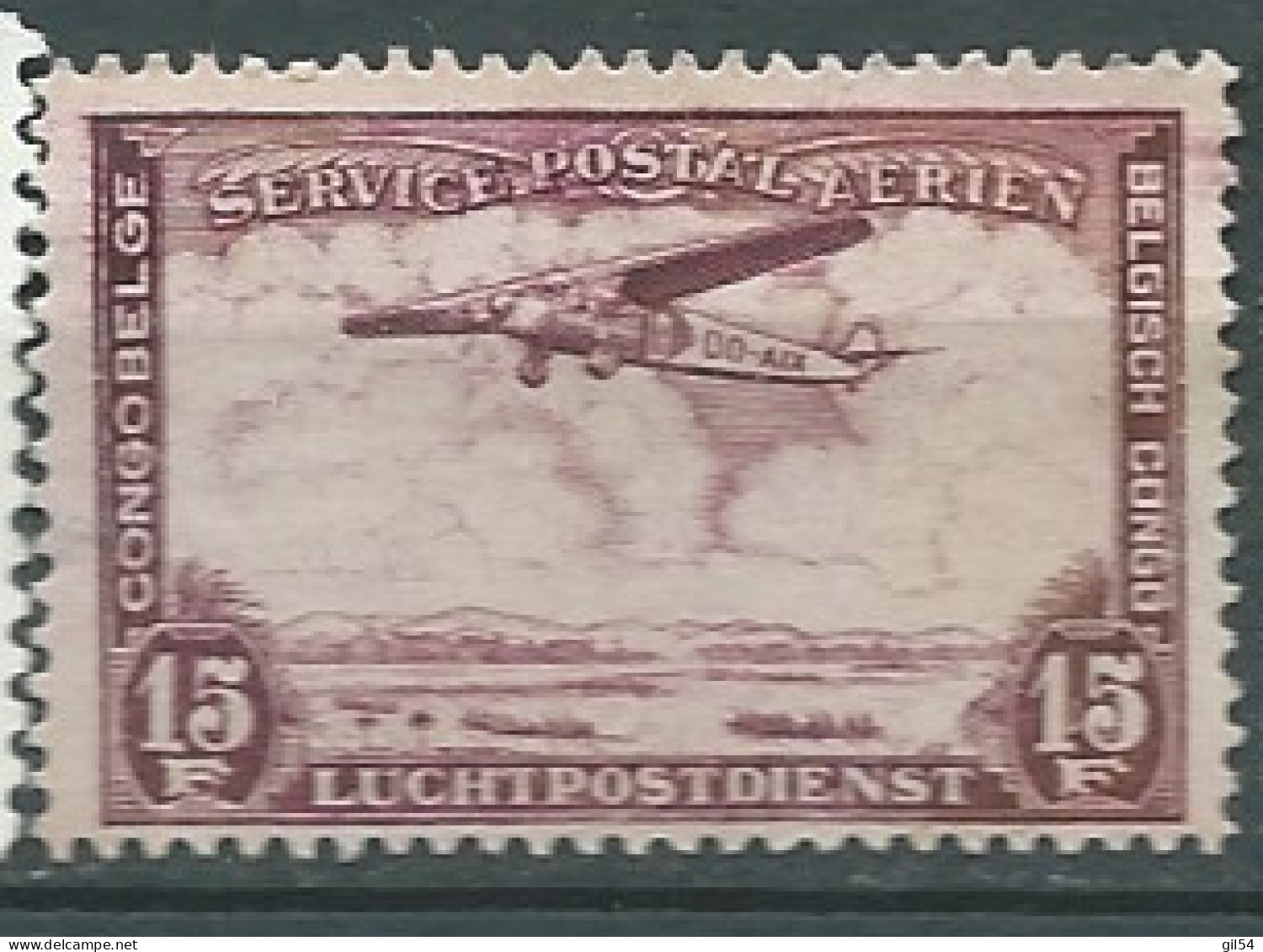 Congo Belge -  Poste Aérienne    - Yvert N° 13 *   - AI 33715 - Ongebruikt