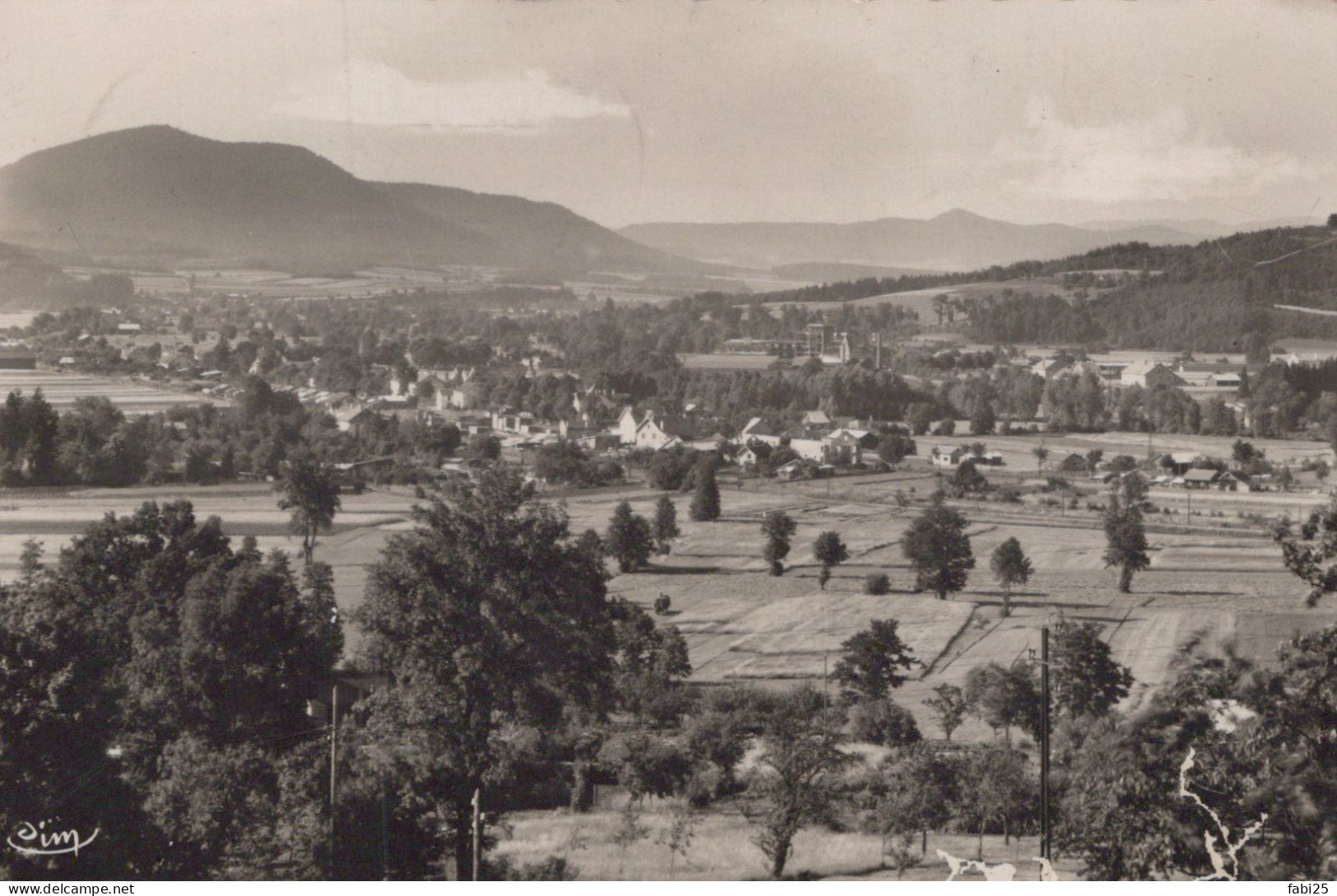 ANOULD VUE SUR LA SOUCHE AU FOND LA PAPETERIE - Anould