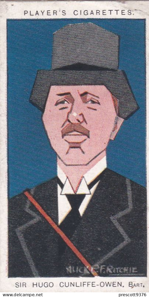 16 Sir Hugo Cunliffe Owen -   Straight Line Caricatures 1926 - Players Cigarette Card - Player's