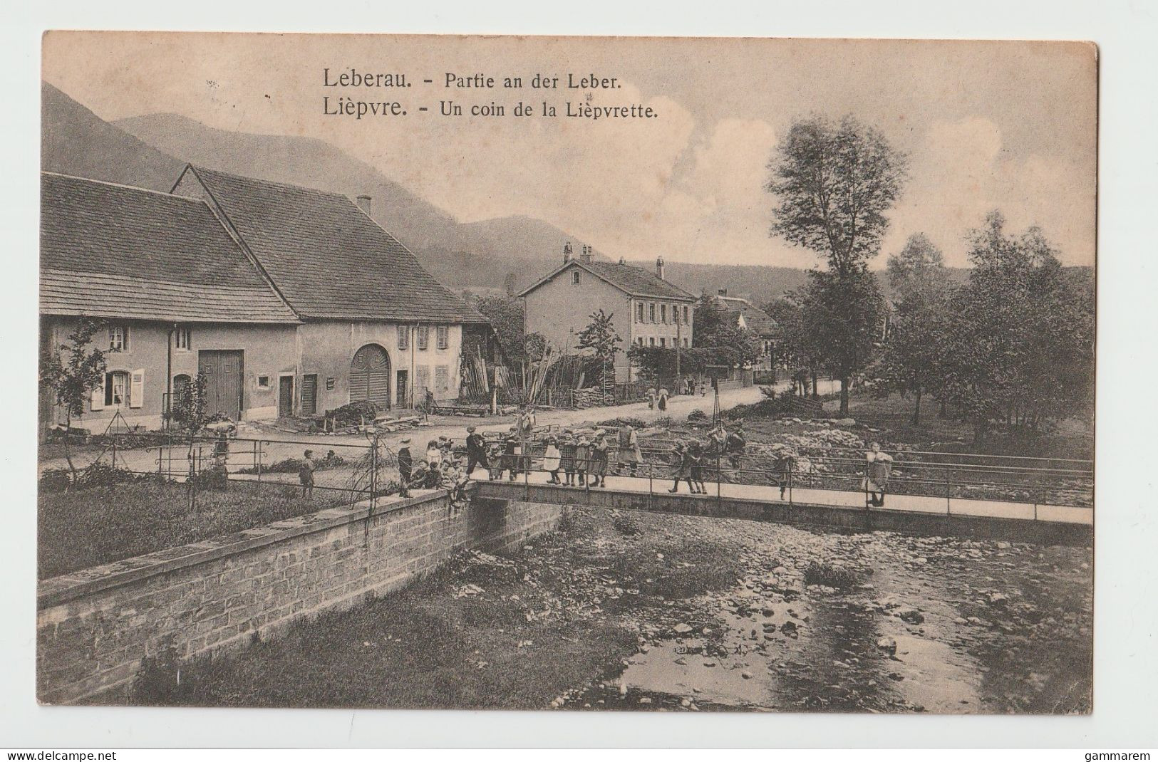 68 - LIEPVRE - LEBERAU - Un Coin De La Liepvrette - Partie An Der Leber - Animée - Cpa - Haut Rhin - Lièpvre