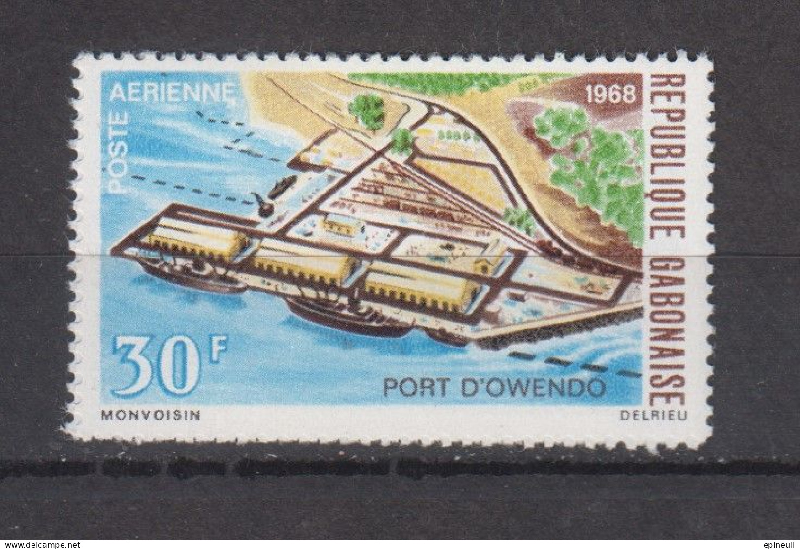 GABON * 1968 YT N° AVION 78 - Gabon (1960-...)