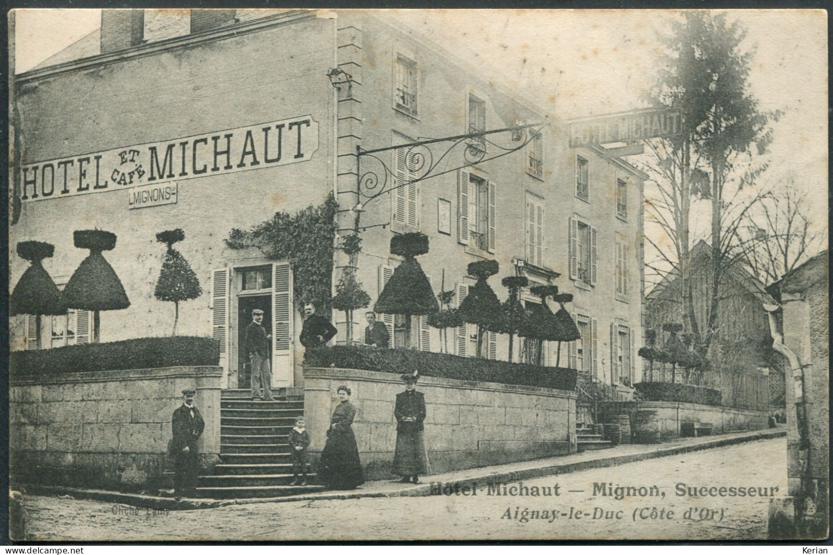 Aignay-le-Duc - Hôtel Michaut - Mignon, Successeur - Cliché Lamy - Voir 2 Scans Larges & Descriptif - Aignay Le Duc