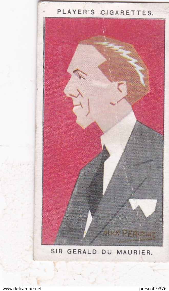 21 Gerald Du Maurier "Bulldog Drummond" -   Straight Line Caricatures 1926 - Players Cigarette Card - Player's