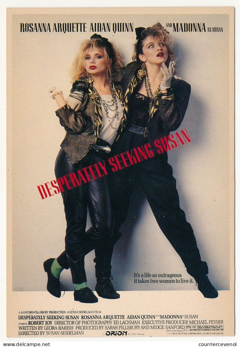 CPM - Reproduction D'affiche De Cinéma - Desperately Seeking Susan (Madonna) - Affiches Sur Carte