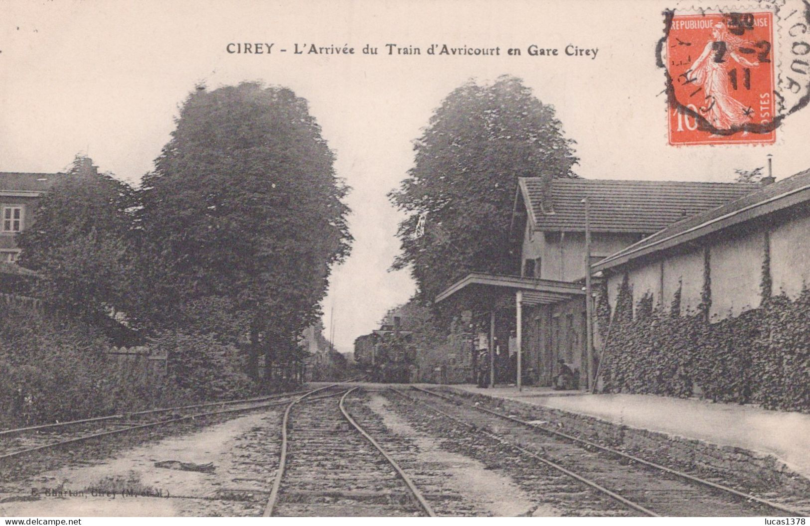 54 / CIREY / ARRIVEE DU TRAIN D AVRICOURT EN GARE - Cirey Sur Vezouze