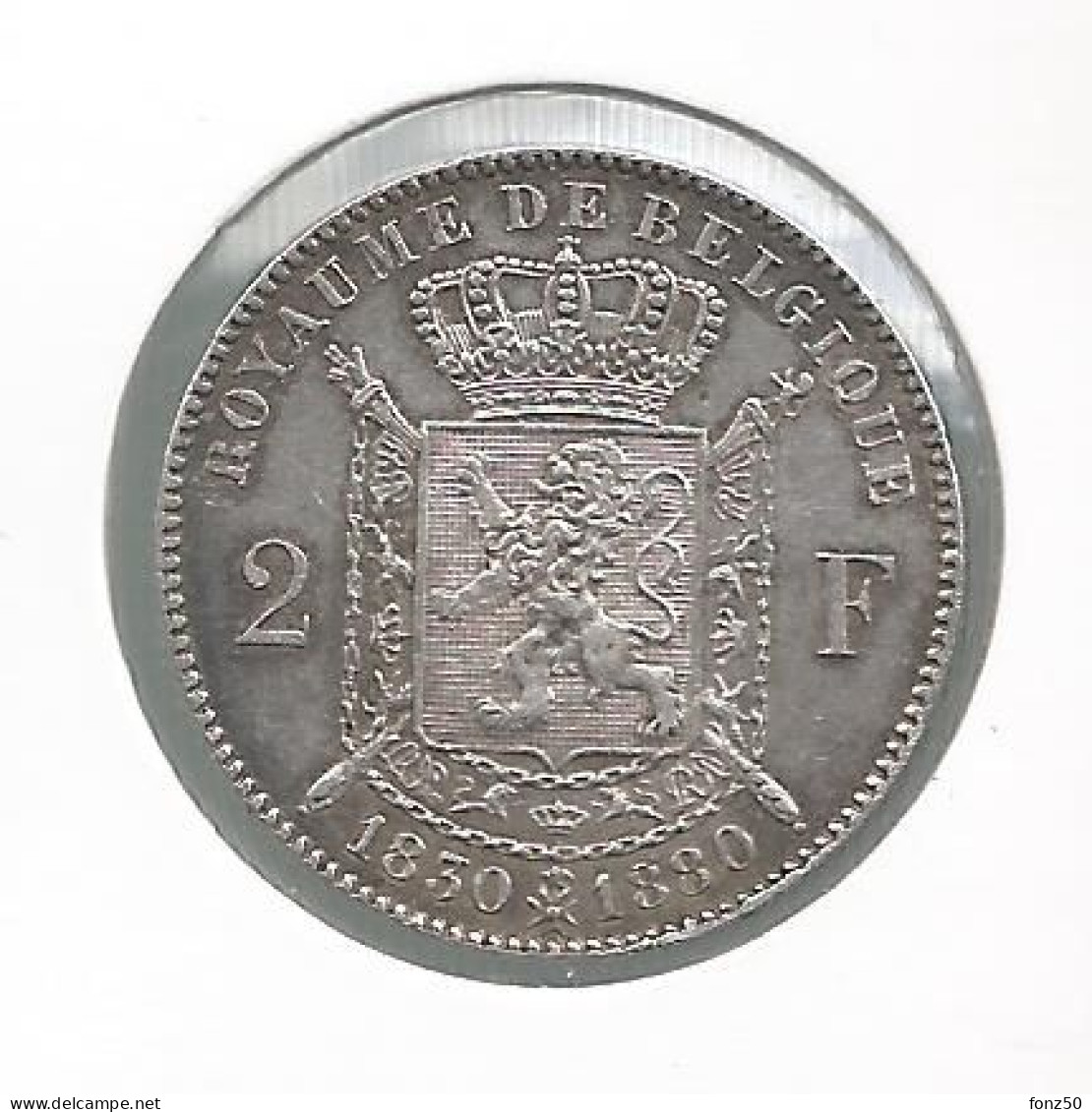 LEOPOLD II * 2 Frank 1830-80 * Prachtig / F D C * Nr 11478 - 2 Francs