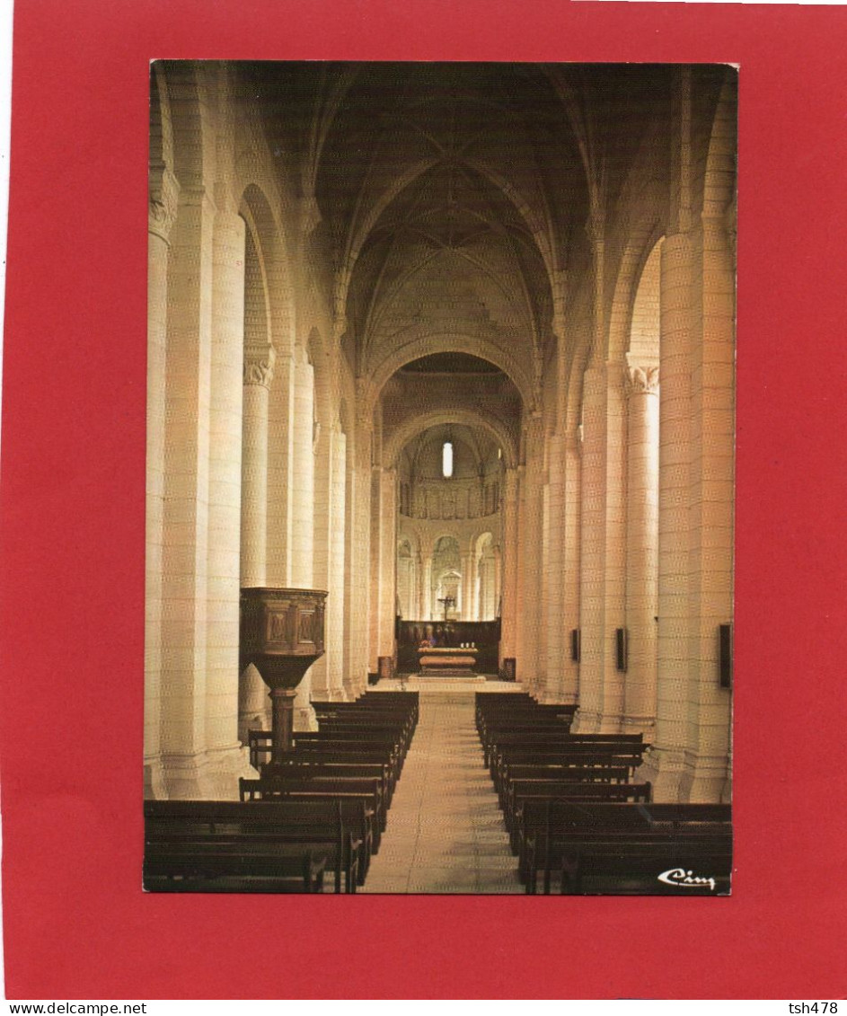 79----SAINT-JOUIN-DE-MARNES--Eglise Abbatiale XIè Et XIIè S---Nef Centrale Et Choeur--voir 2 Scans - Saint Jouin De Marnes