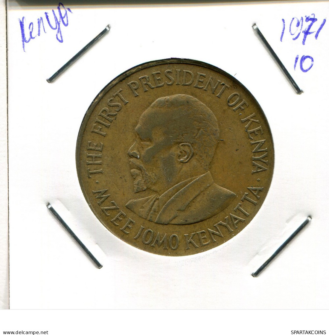 10 CENTS 1971 KENYA Pièce #AN743.F - Kenia